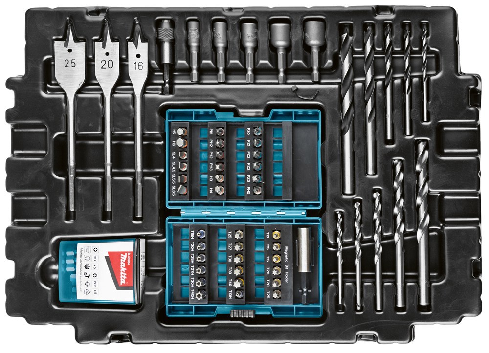 boor-/schroefbitset makita-12