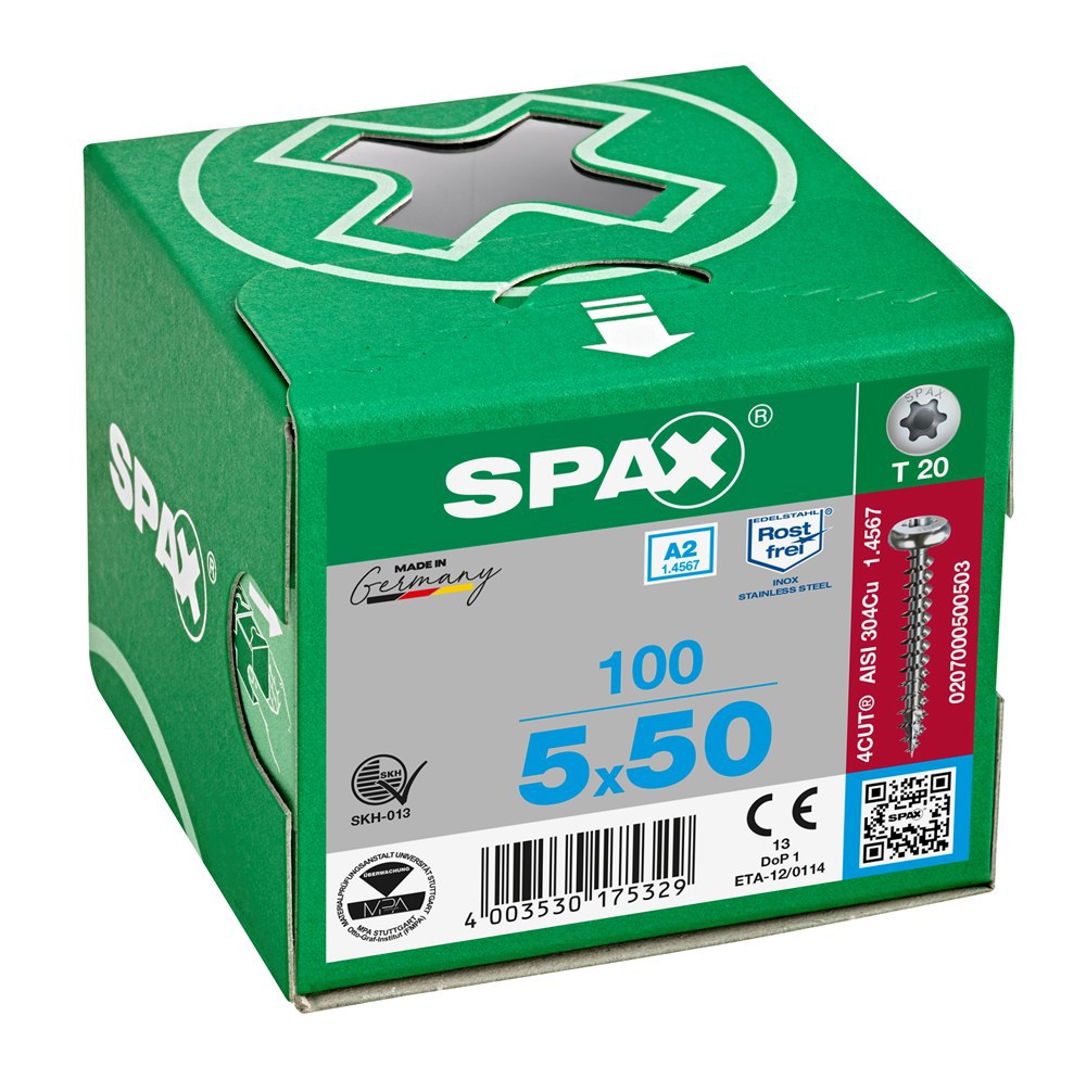 spaanplaatschroef rvs a2 spax-5