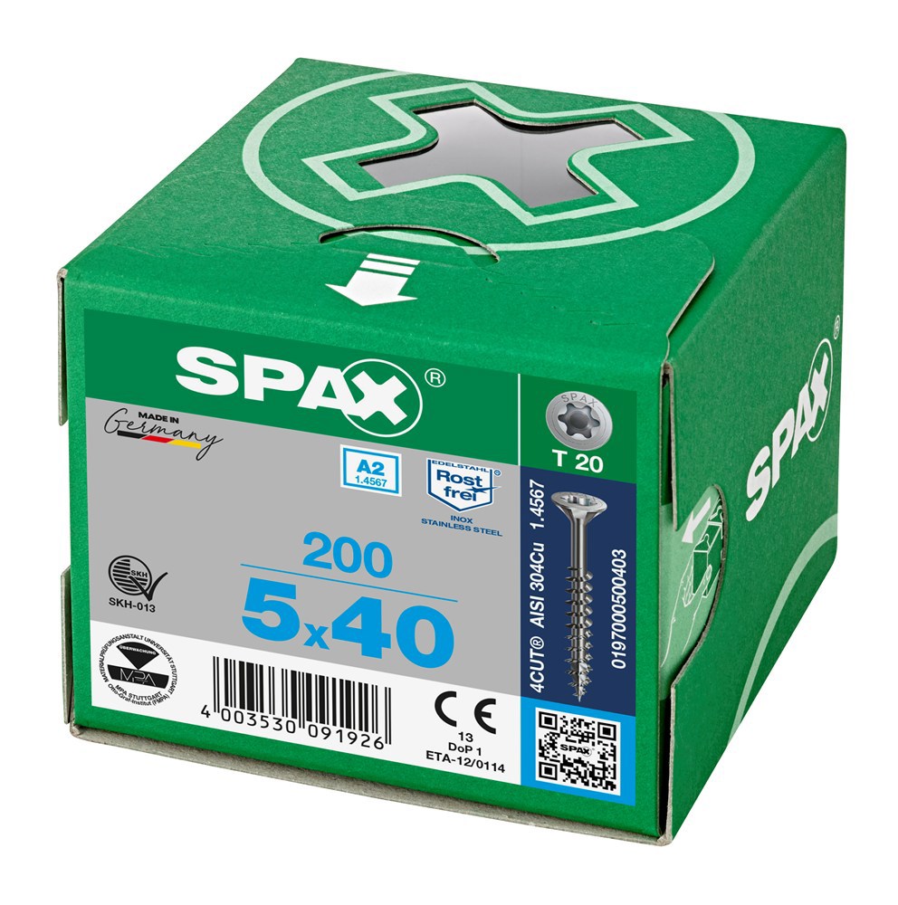 spaanplaatschroef rvs a2 spax-6