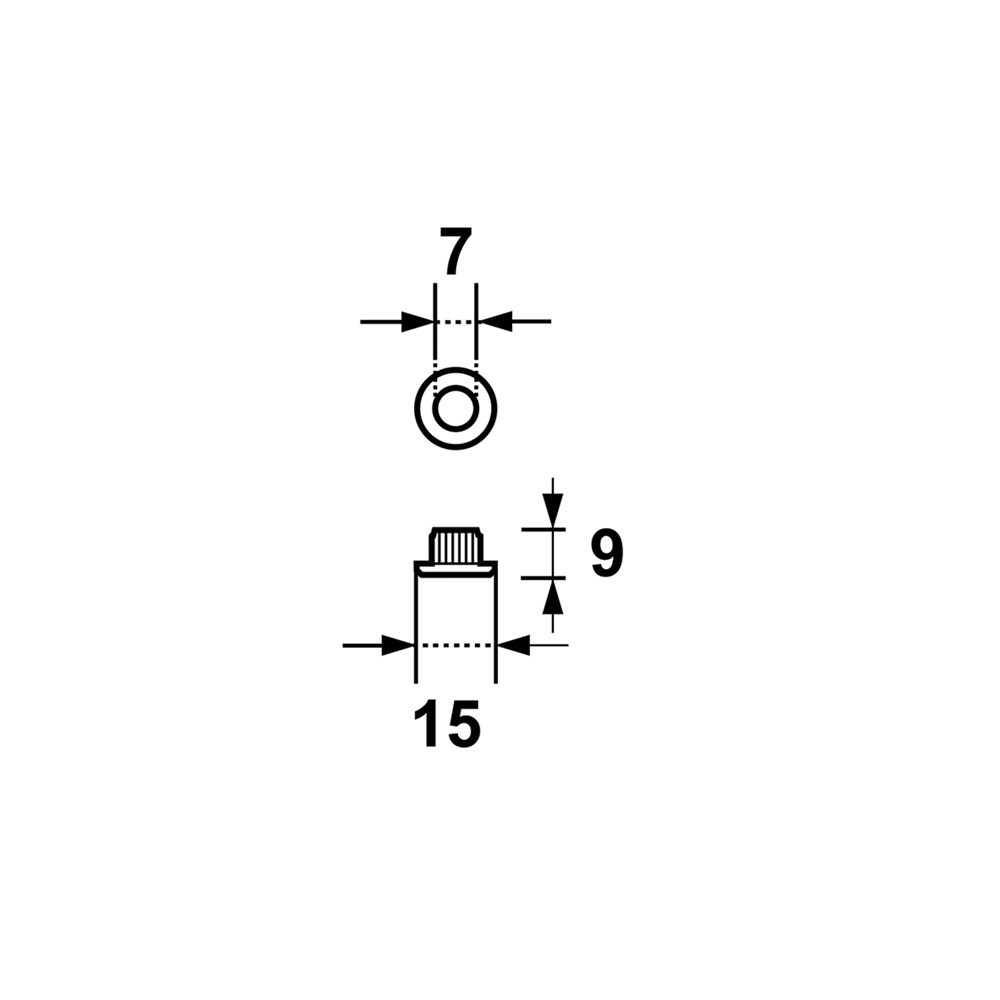 lager kunststof zwart axa-3