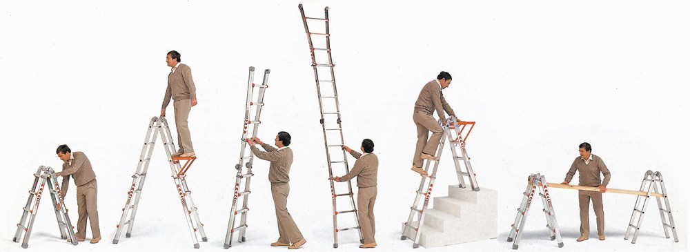 vouwladder telescoop alu.ongecoat waku-9