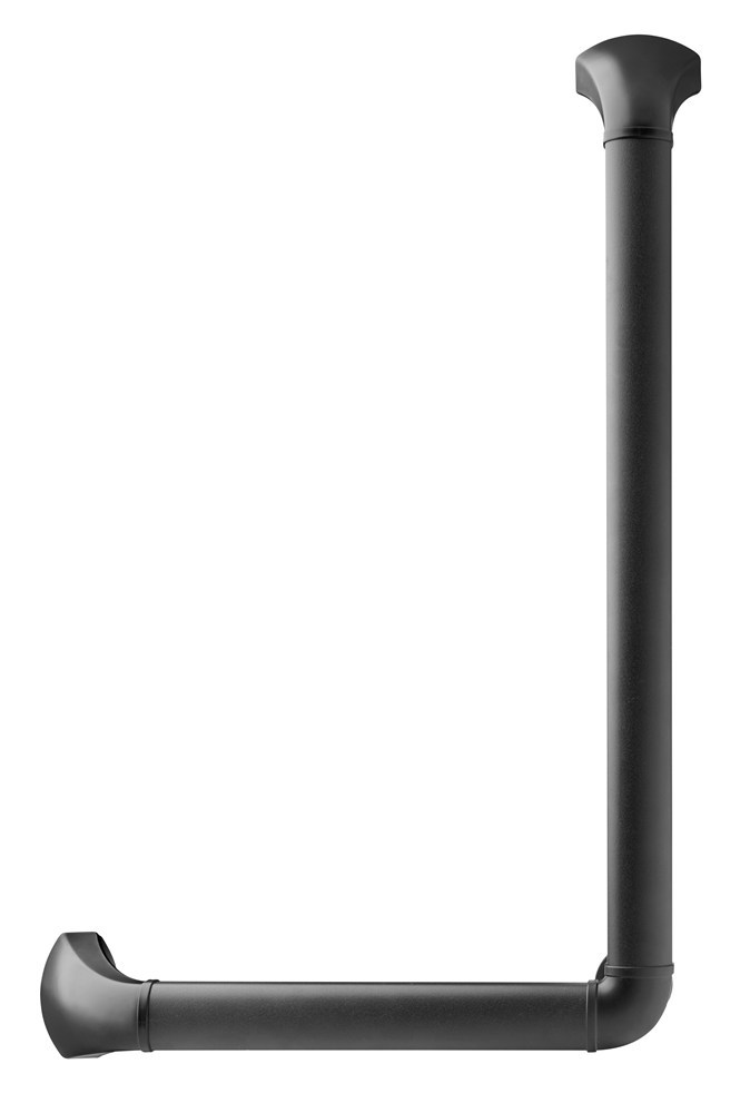 wandbeugel zwart/aluminium secucare
