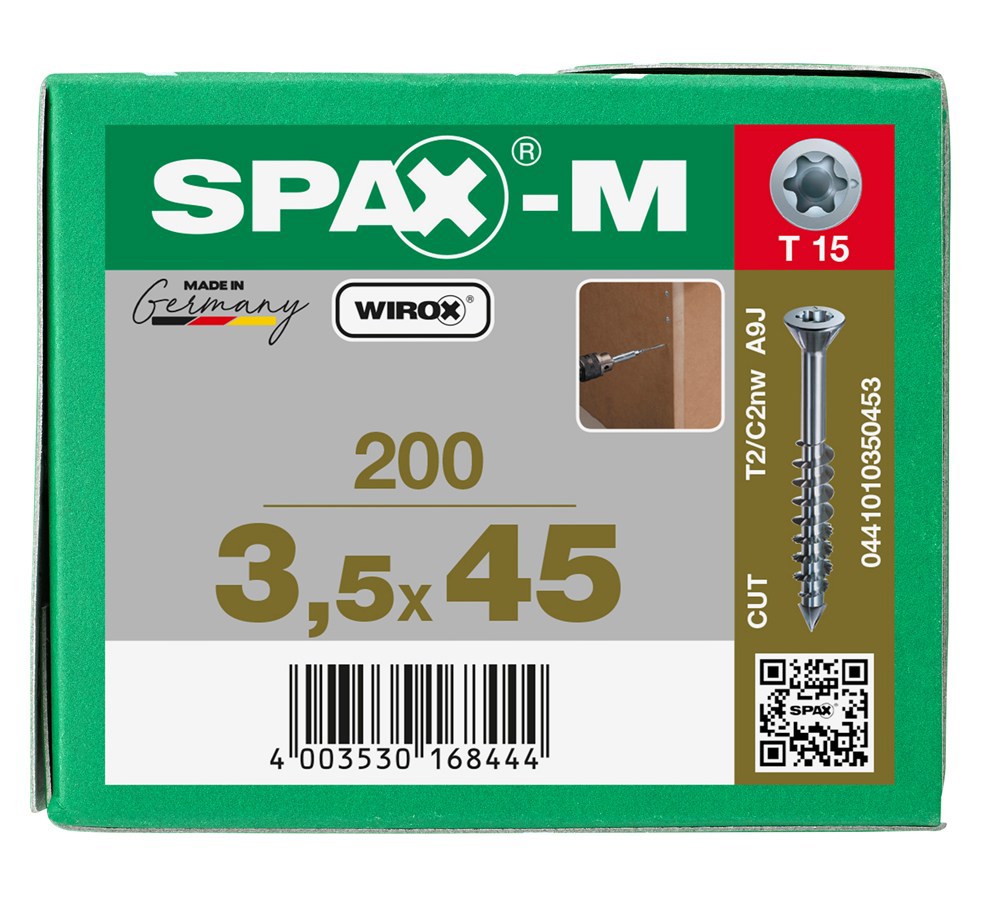 mdf plaatschroef wirox spax-m-7