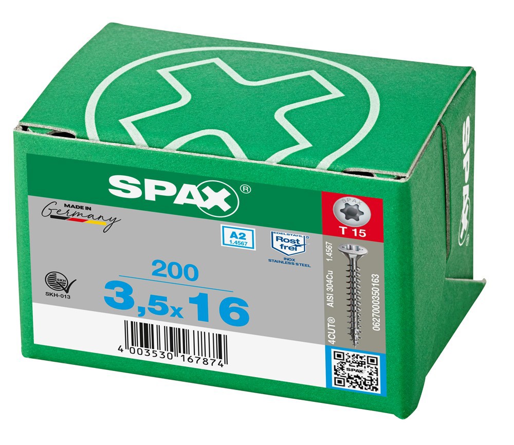 spaanplaatschroef rvs a2 spax-6