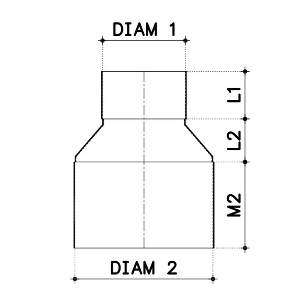 verloop pvc grijs hwa/rwa-4