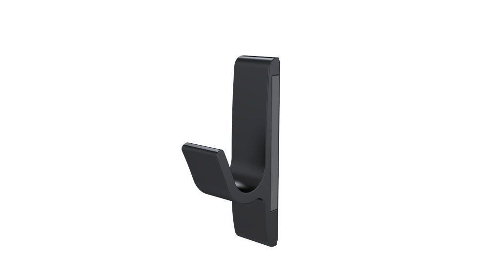 magneethaak aluminium mat zwart hermeta