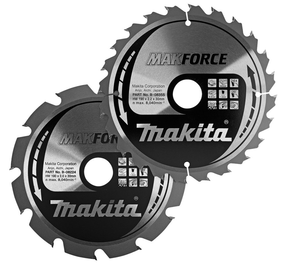cirkelzaagblad set hm makita