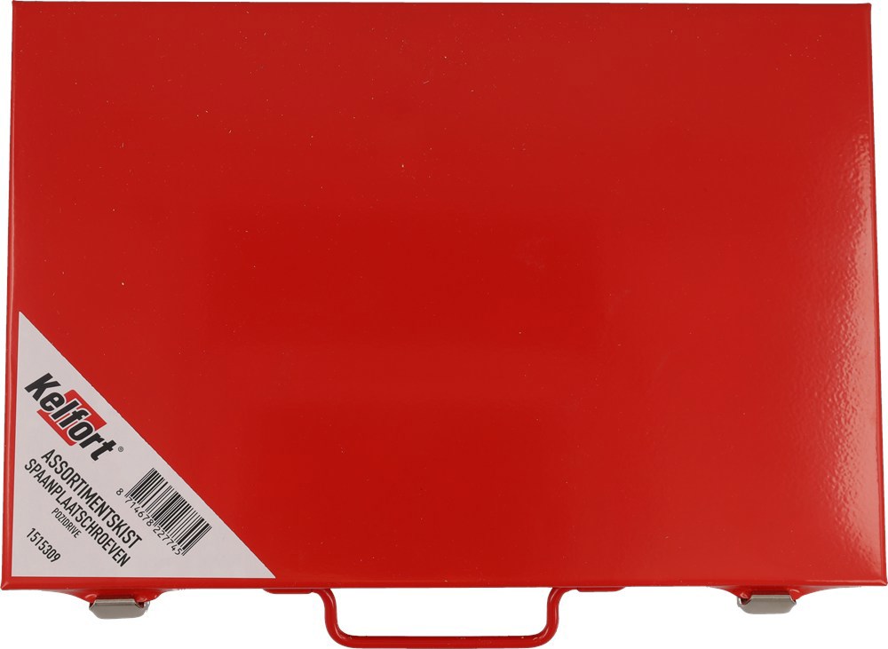 assortimentskoffer metaal rood kelfort-3