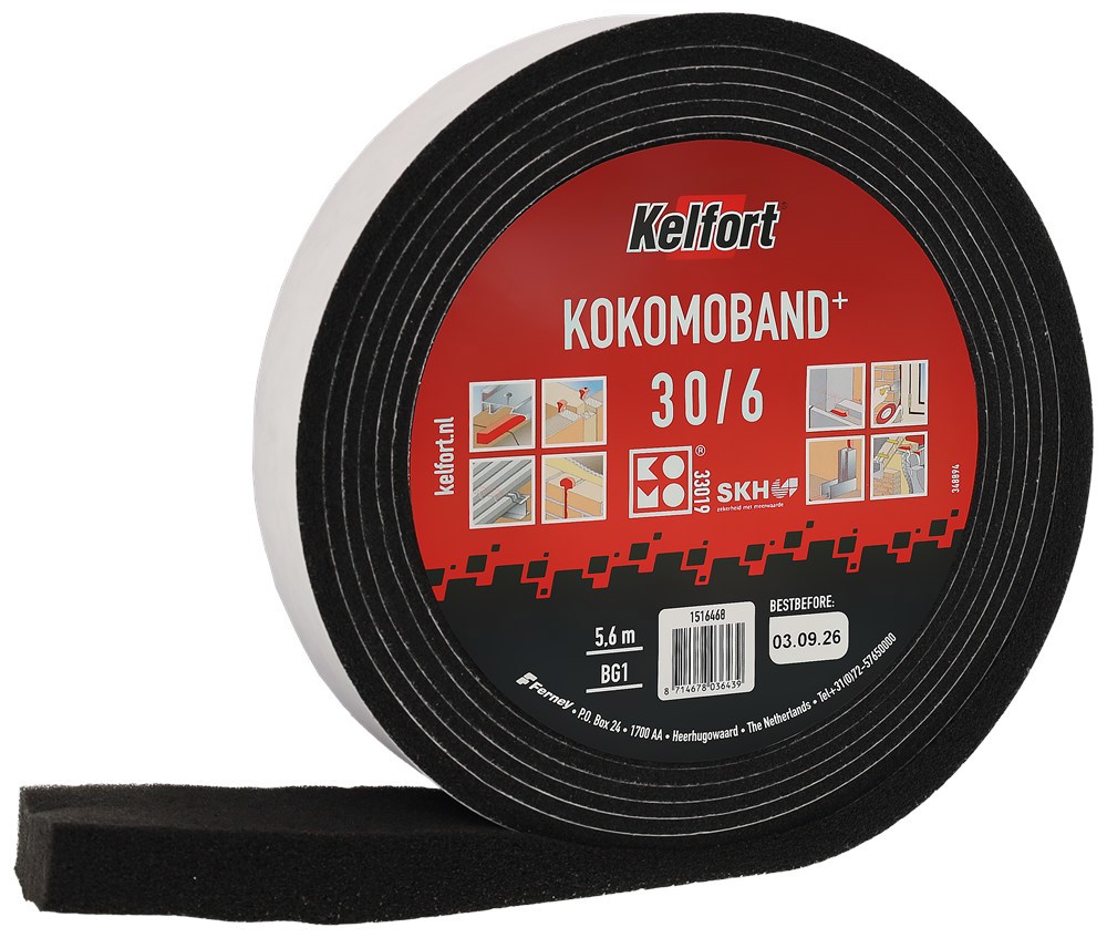 kokomoband zwart kelfort