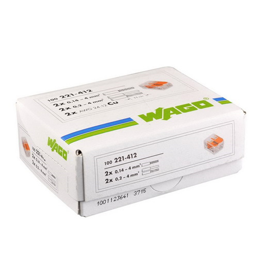 lasklem 2-voudig transparant/oranje wago-3