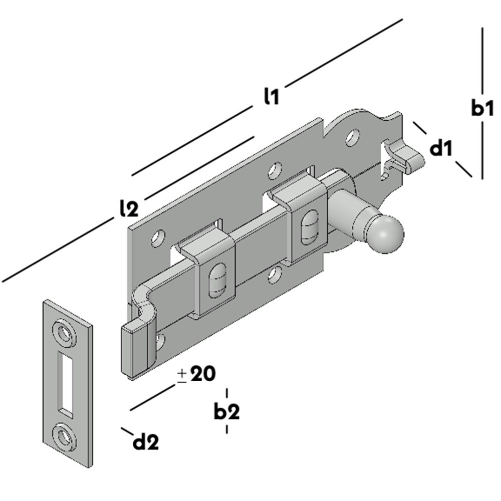 rolschuif met bocht elvz-3