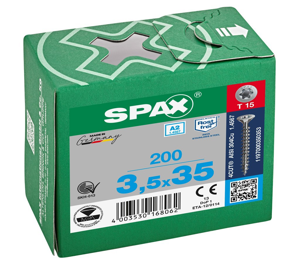 spaanplaatschroef rvs a2 spax-5
