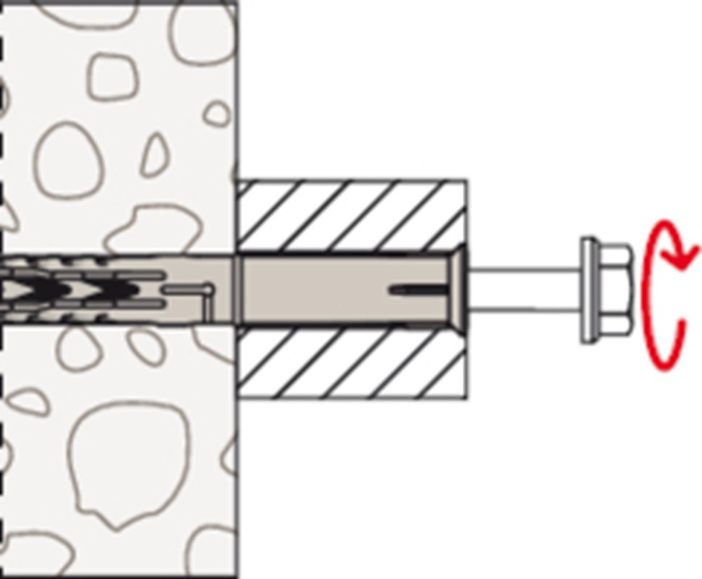 kozijnplug nylon fischer-7