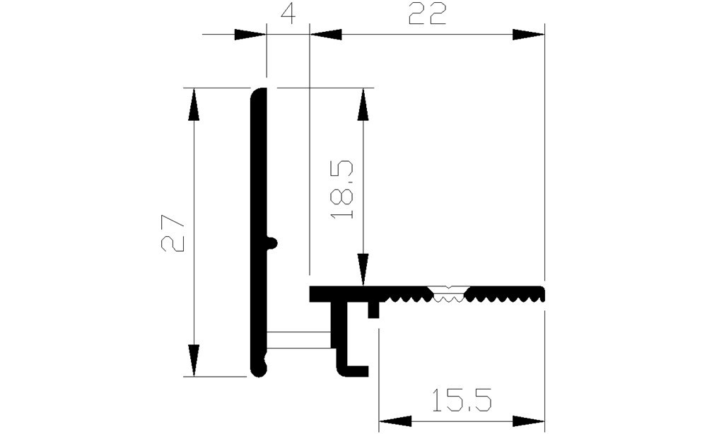 beglazingsprofiel aluminium geanodiseerd