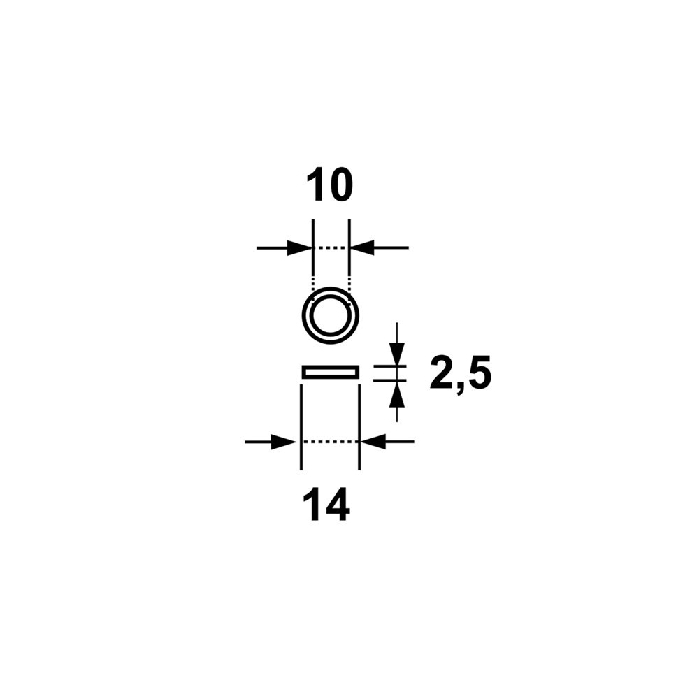 opvulring nylon zwart axa-3