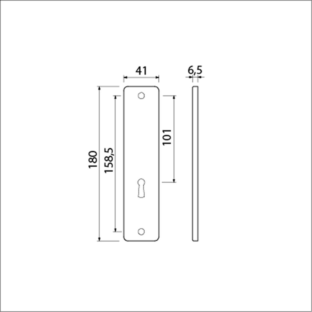 kortschild aluminium f1 ami-3