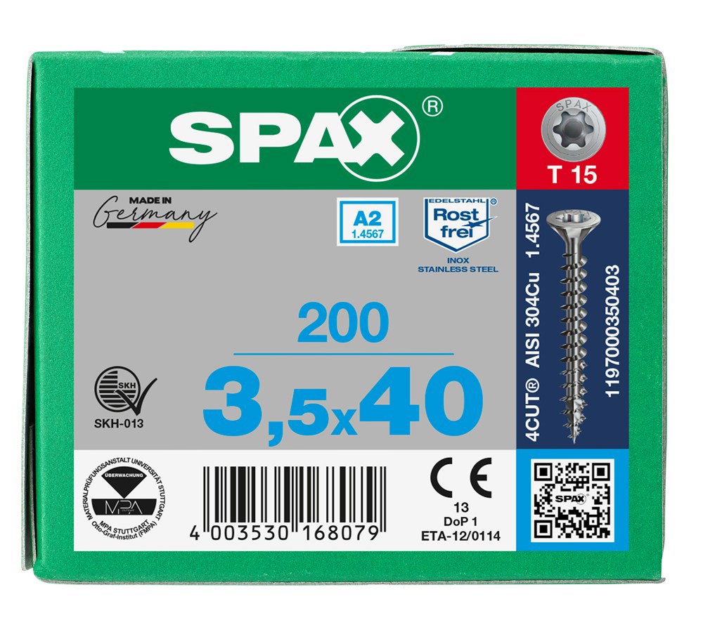 spaanplaatschroef rvs a2 spax-7