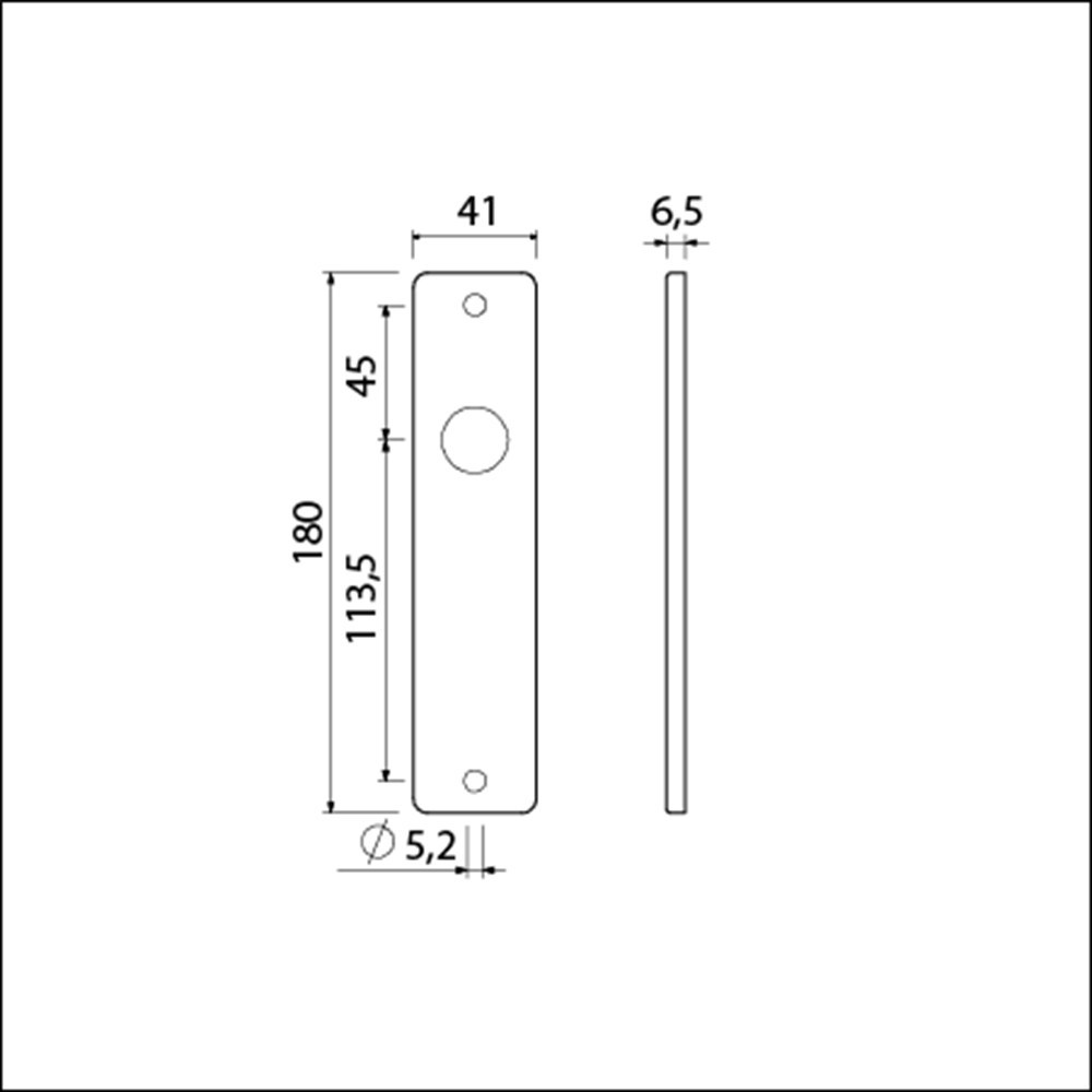 kortschild aluminium f1 ami-3