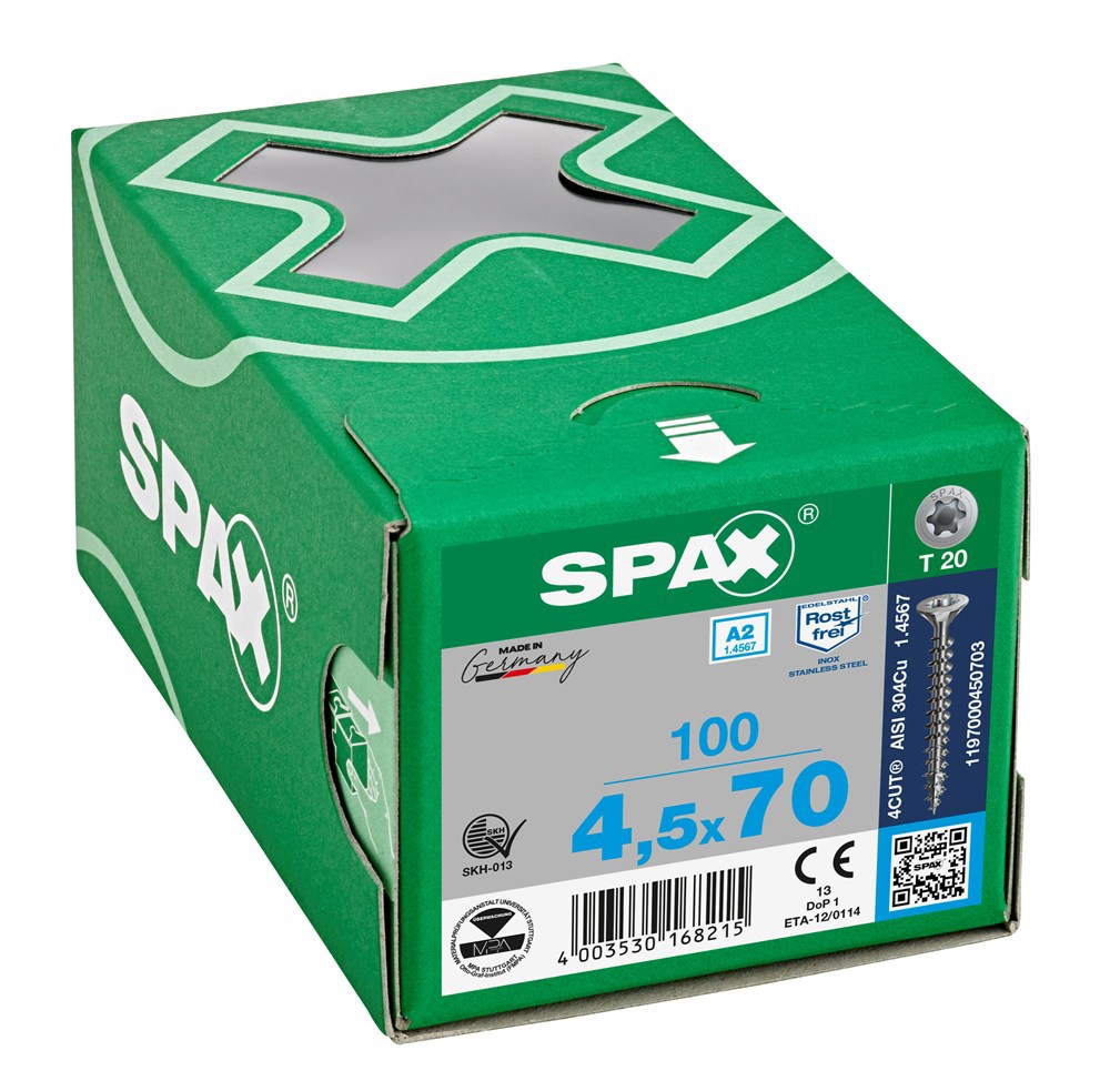 spaanplaatschroef rvs a2 spax-5