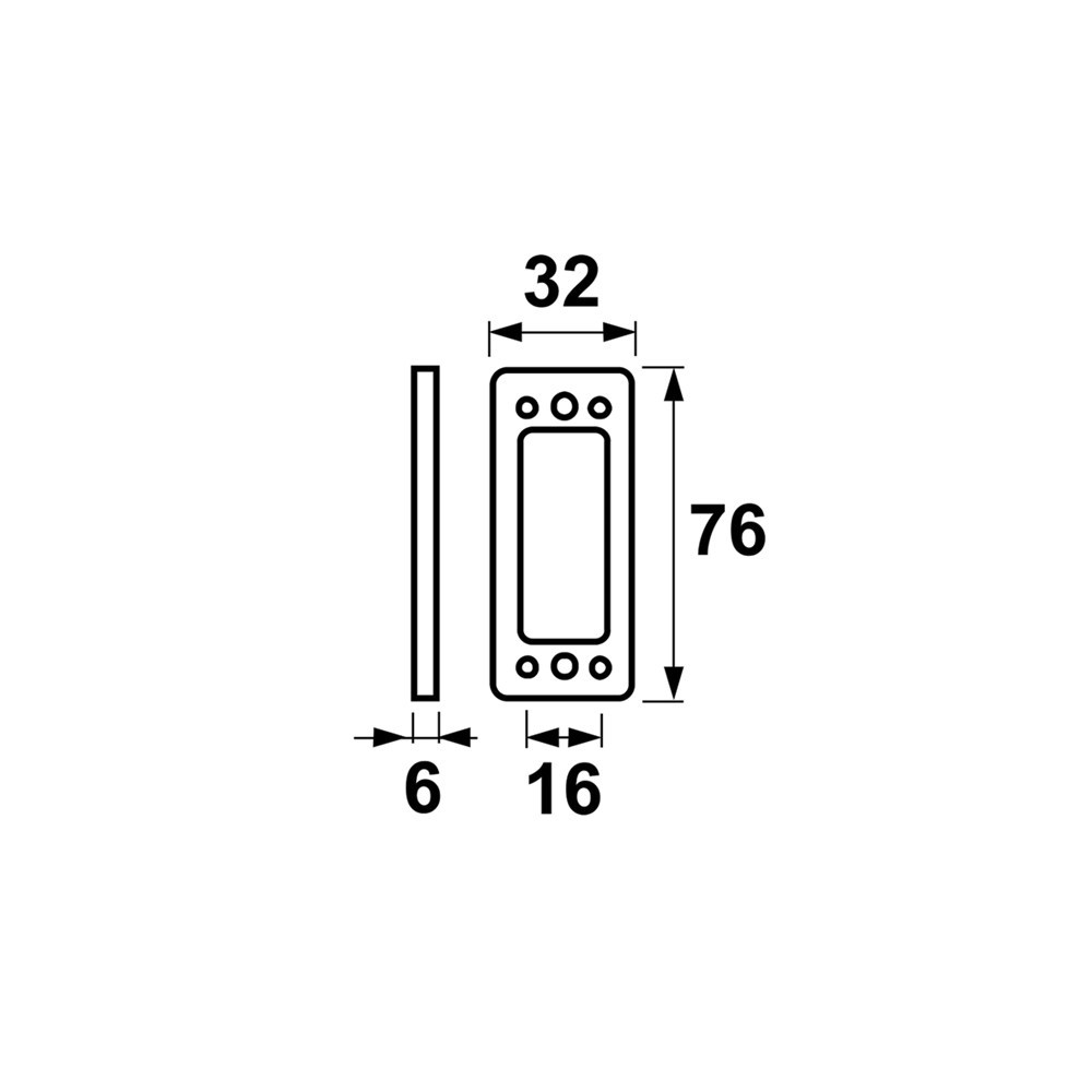 onderlegplaat nylon wit axa-3