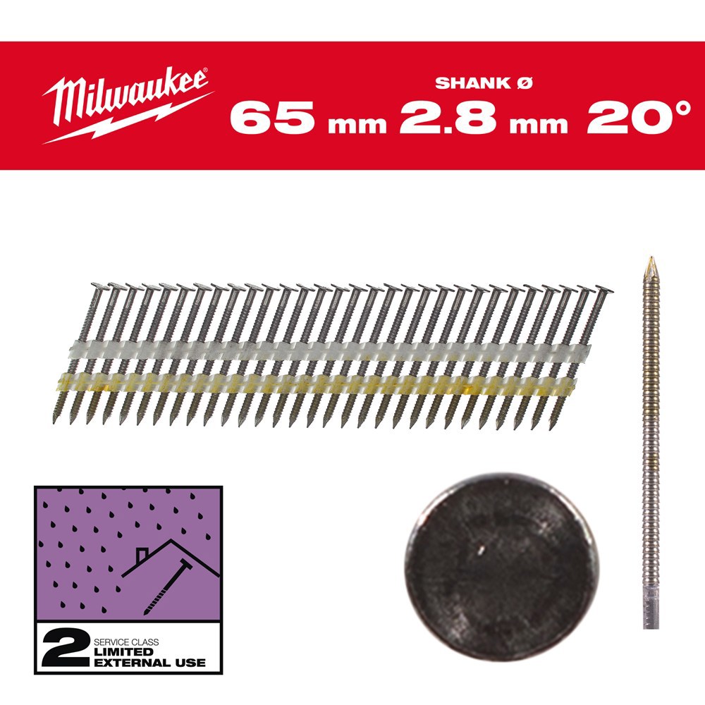 draadnagels gegalvaniseerd milwaukee