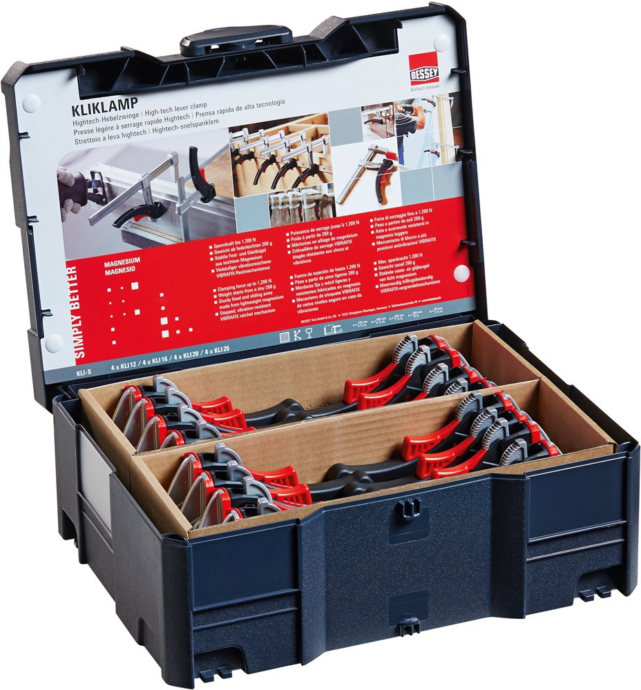 lijmtangenset snelspan kliklamp bessey