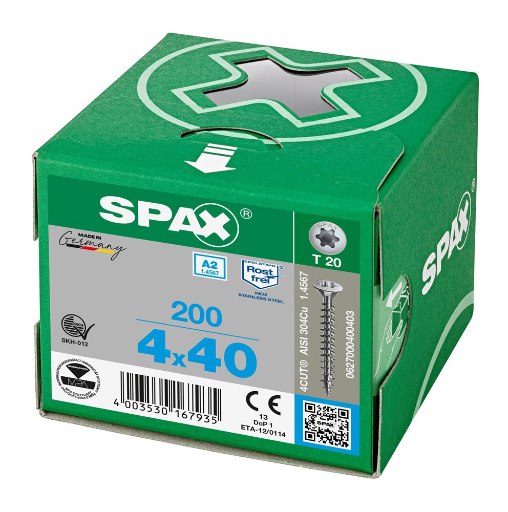 spaanplaatschroef rvs a2 spax-6