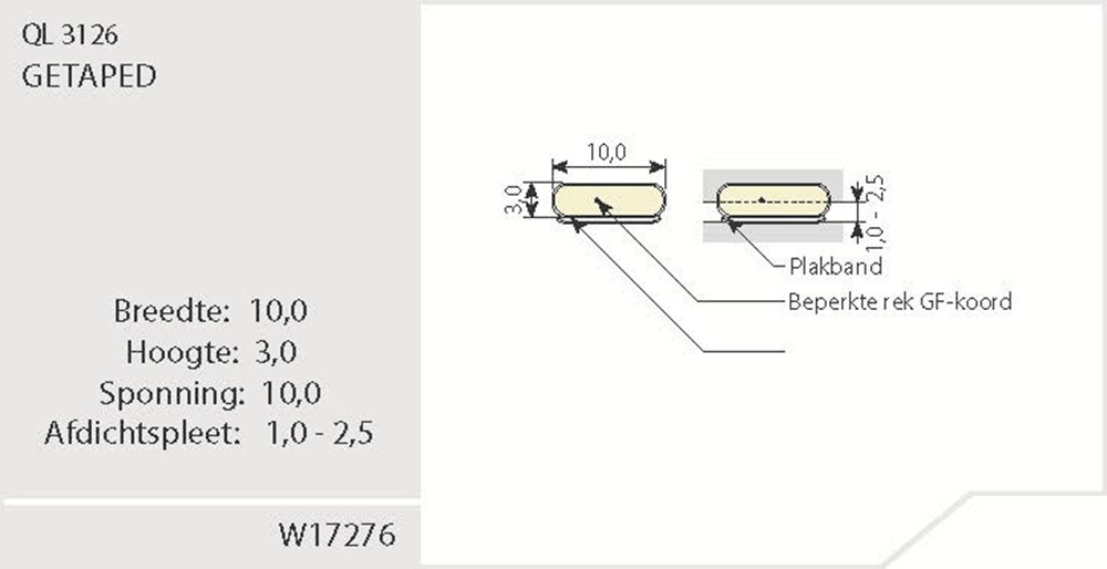 tochtstrip zelfklevend q-lon-3