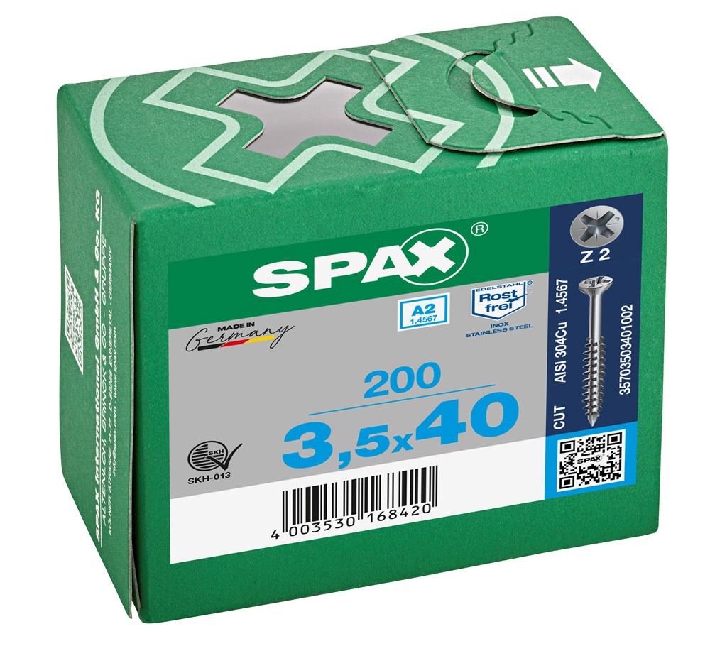 glaslatschroef rvs spax-7
