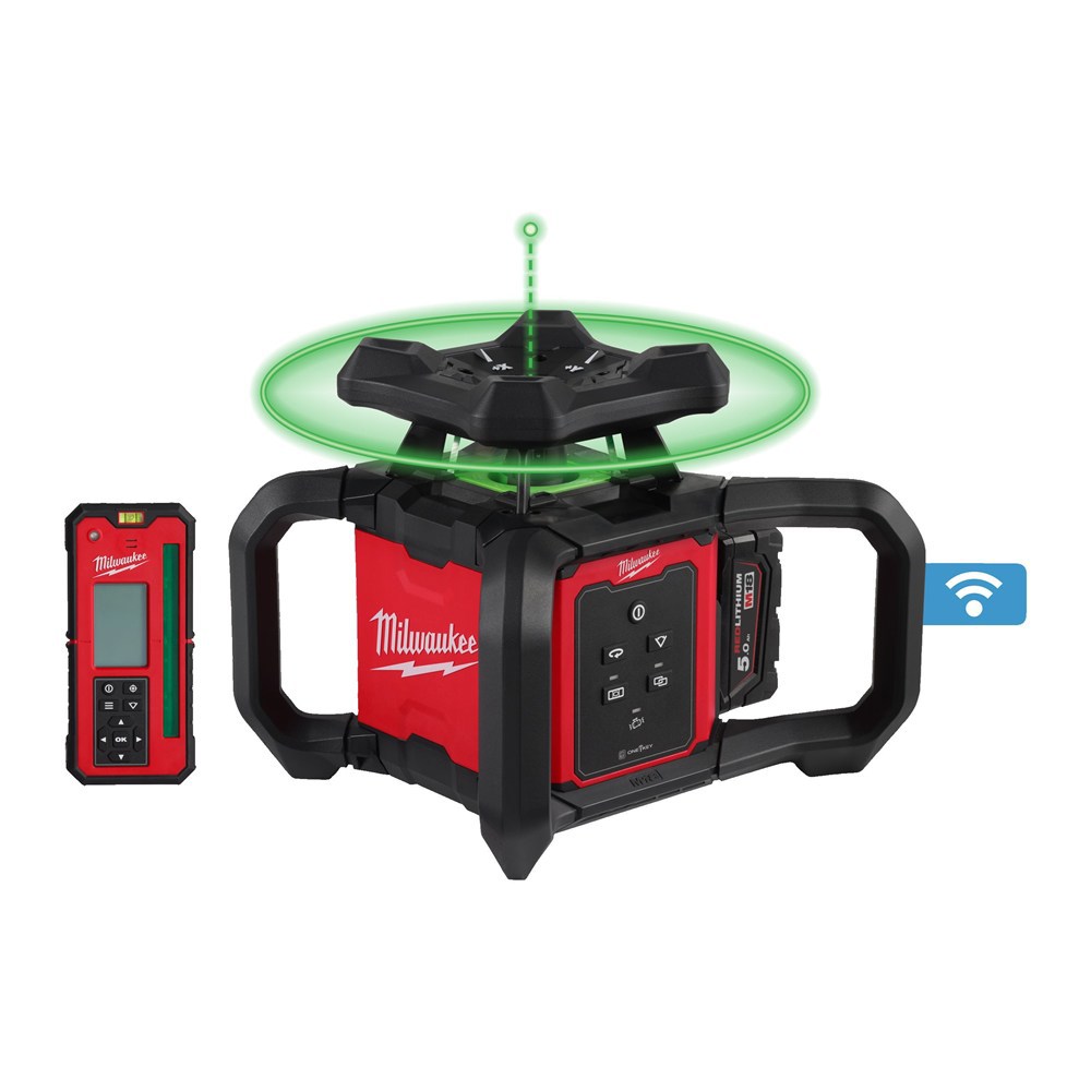 accu rotatielaser groen milwaukee