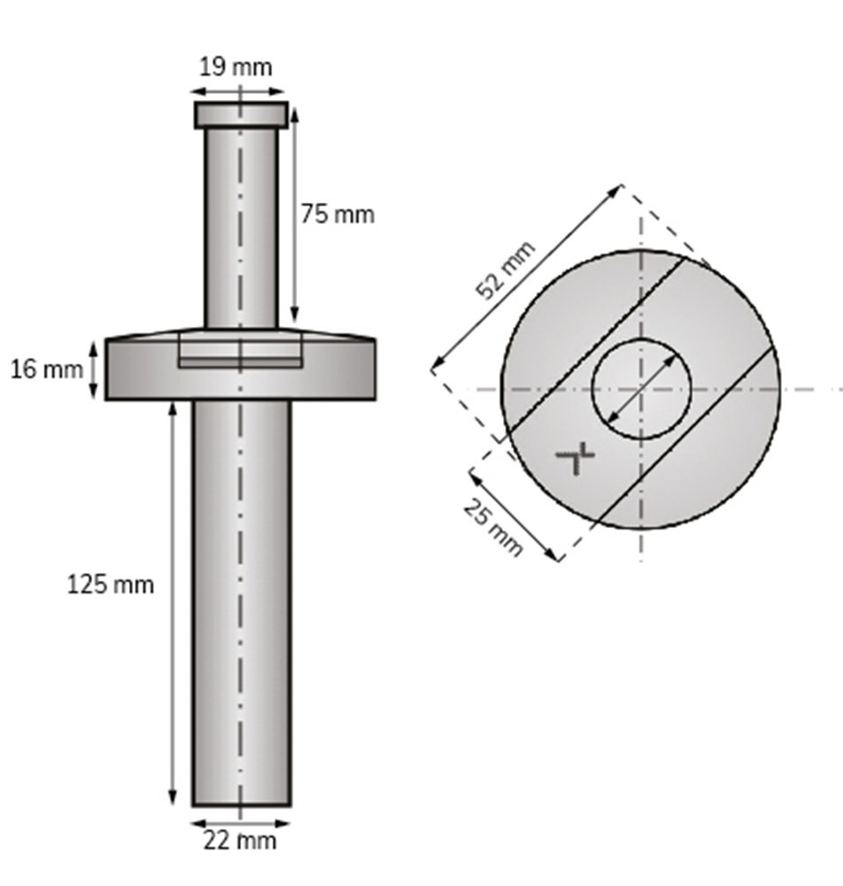 kierstandhouder rvs-3