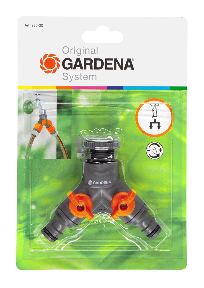 tweewegventiel oranje/grijs gardena-3