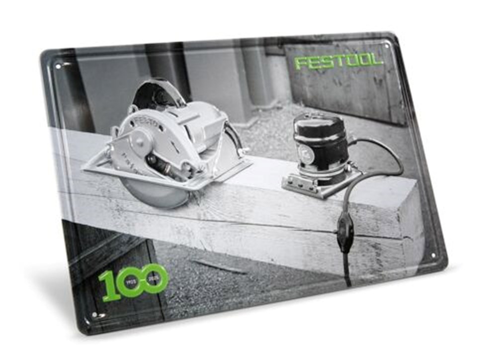 metaal wandbord festool