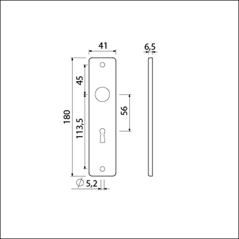 kortschild aluminium f1 ami-3