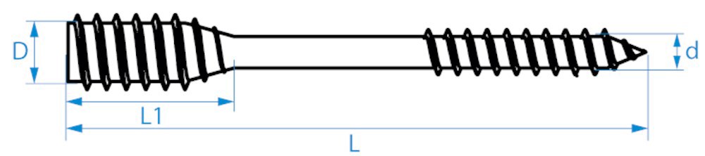 afstandschroef verzinkt QZ-4