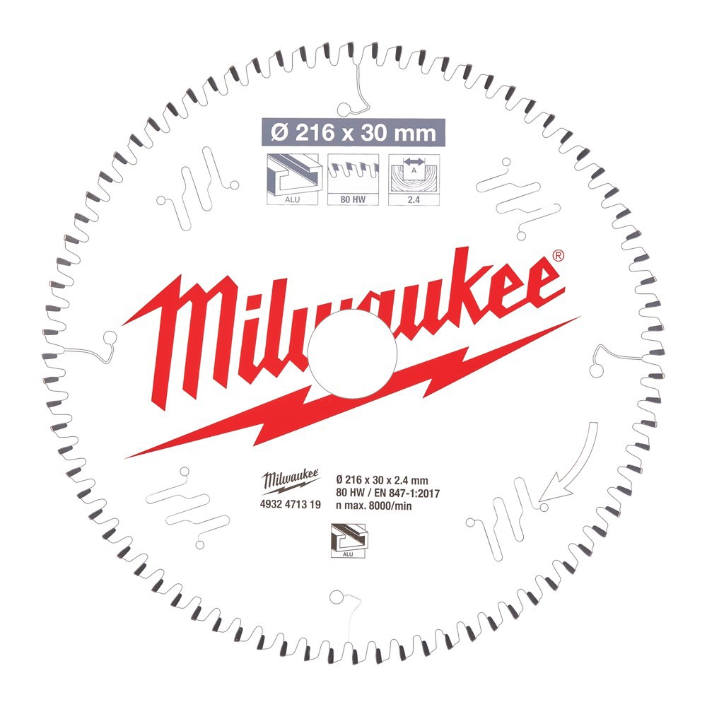 cirkelzaagblad hm milwaukee