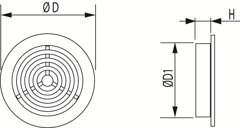 ventilatierooster kunststof weha-5