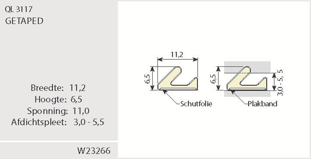 tochtstrip zelfklevend q-lon-3