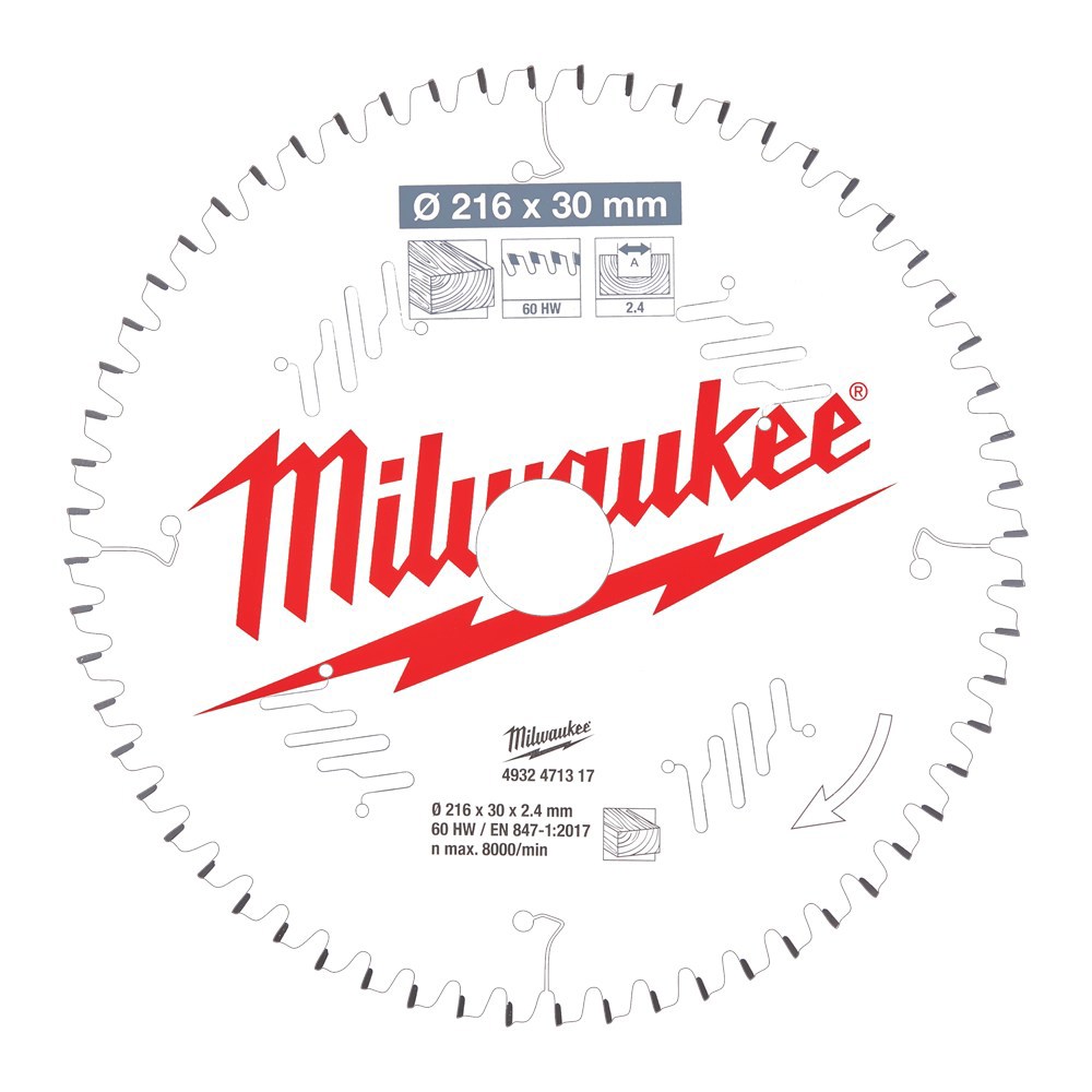 cirkelzaagblad hm milwaukee