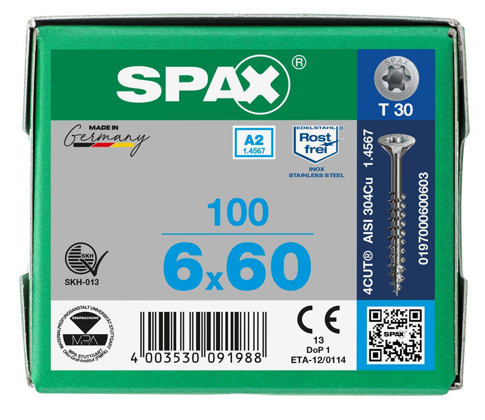 spaanplaatschroef rvs a2 spax-7