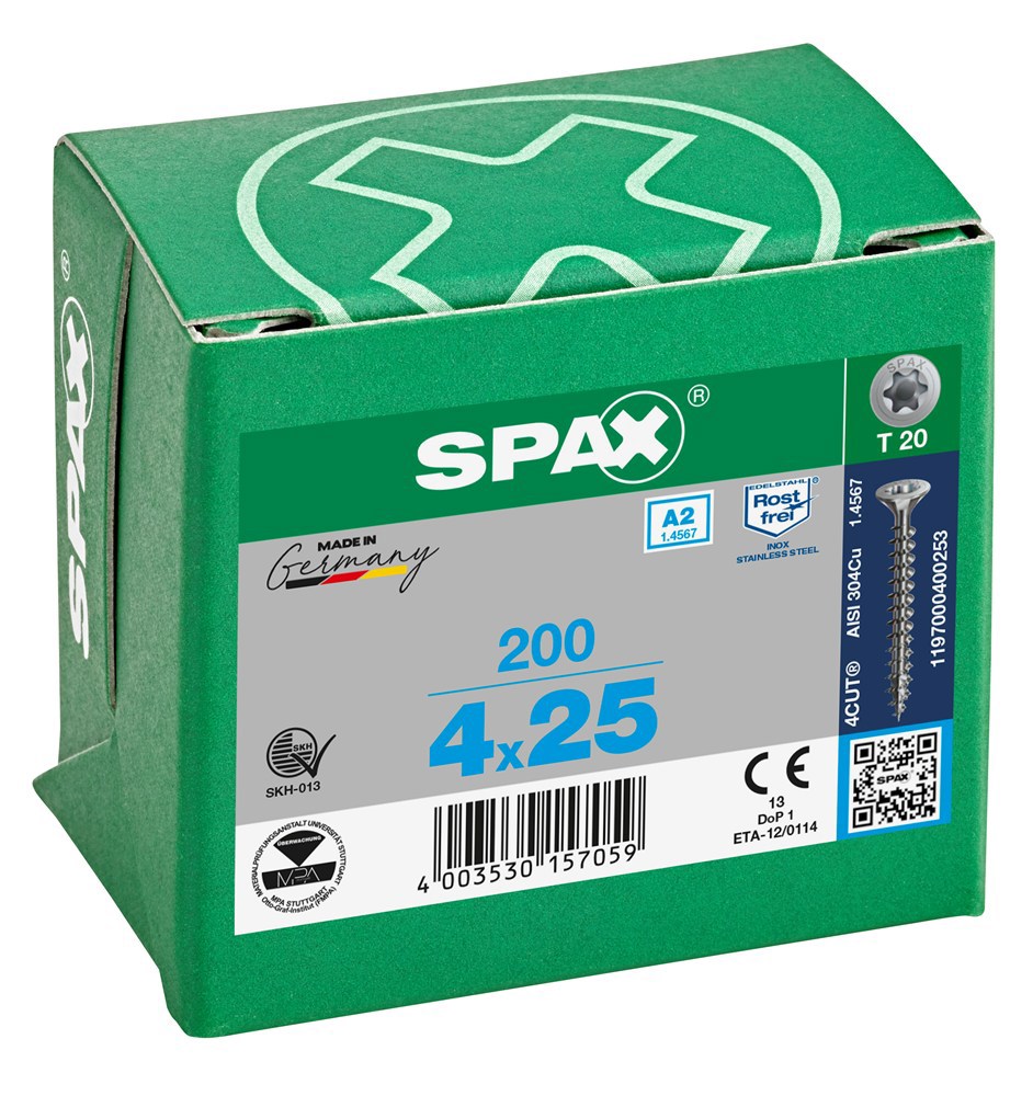 spaanplaatschroef rvs a2 spax-5