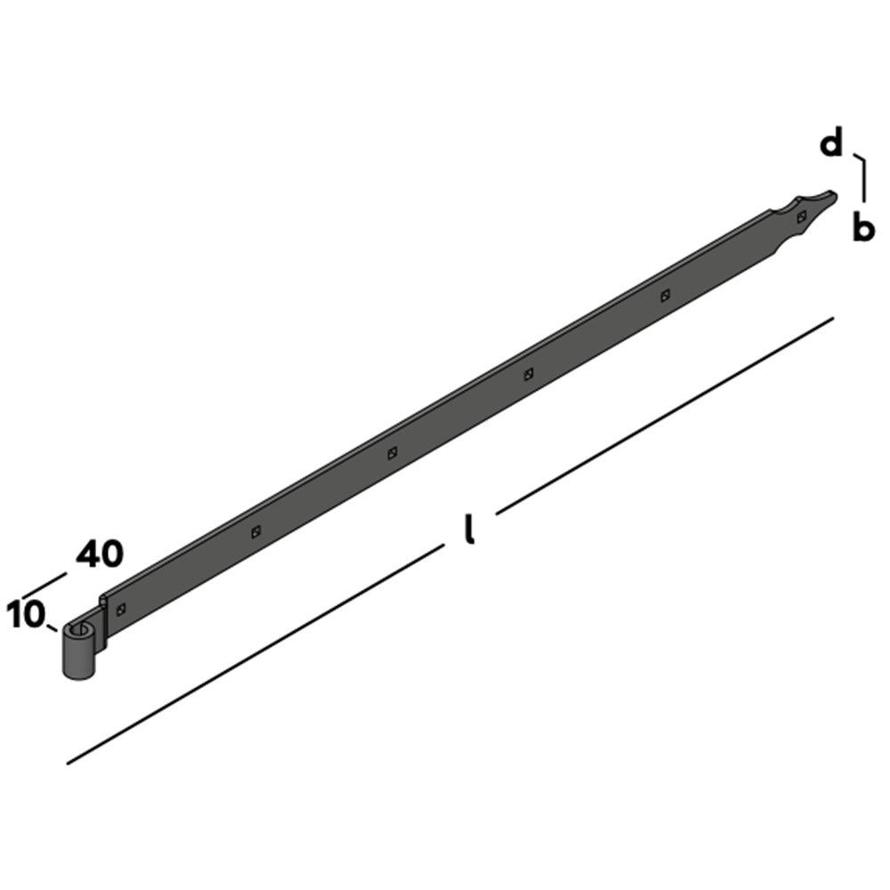 heng voor vlakwerk rustica zwart epz-3
