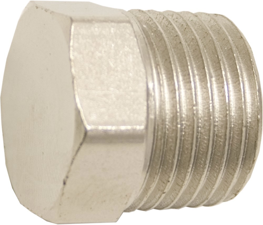 plug met zeskantkop staal vernikkeld