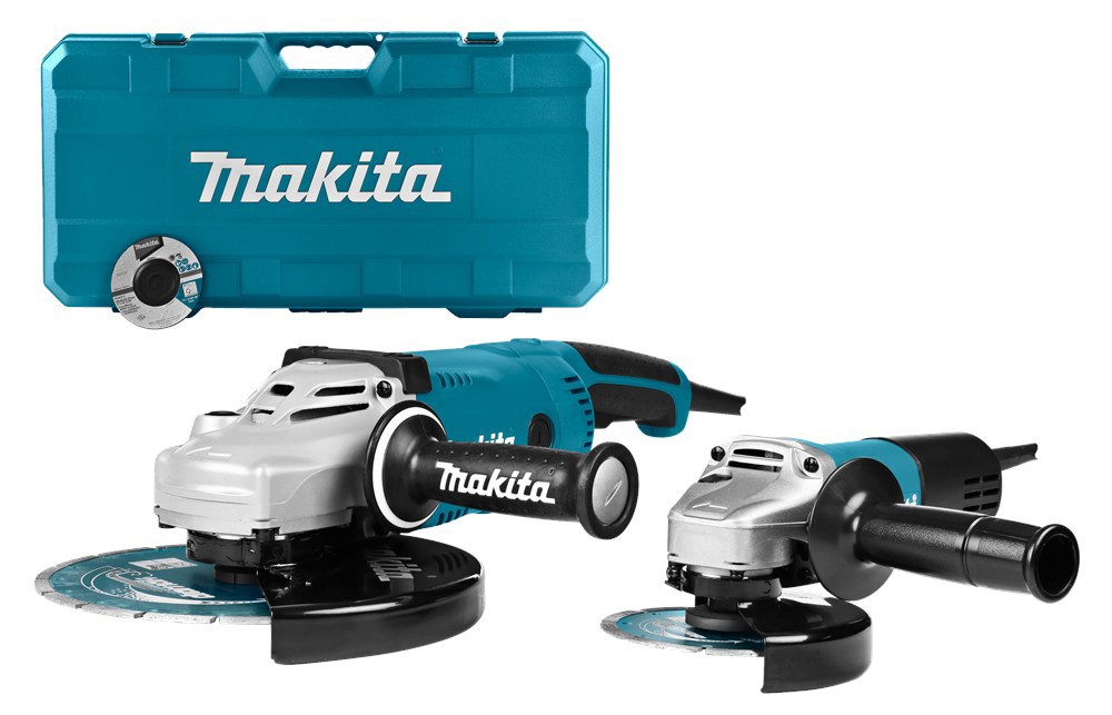 combiset haakse slijpers makita