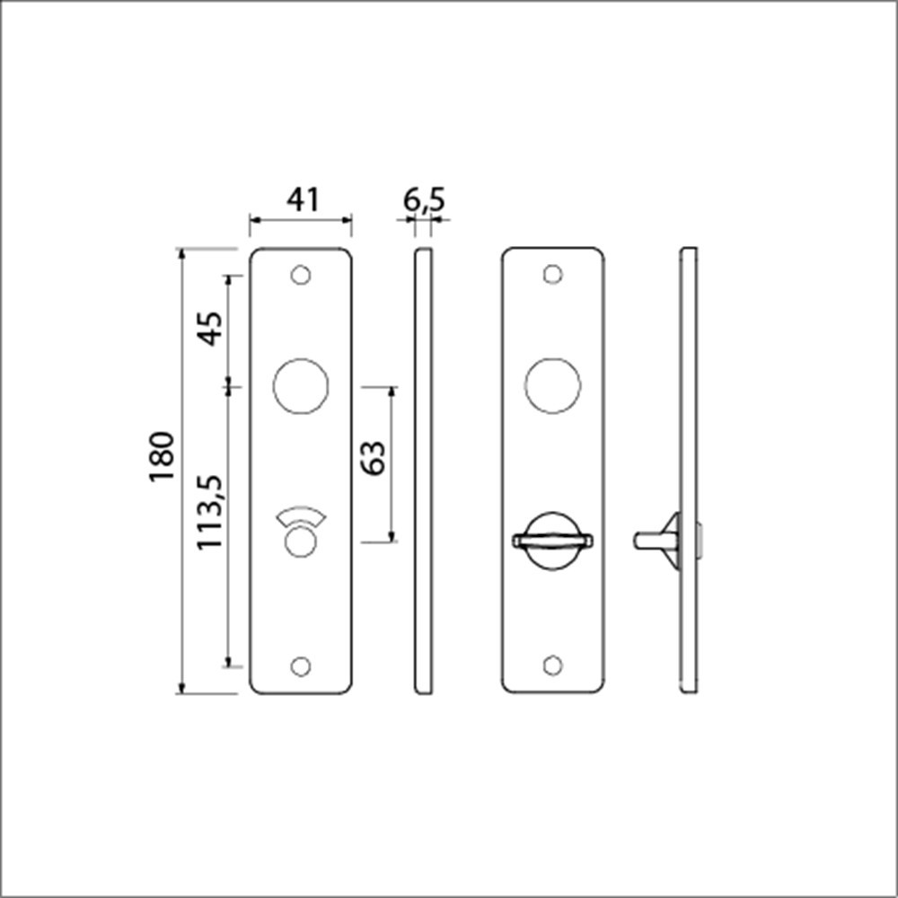 kortschild aluminium f1 ami-3