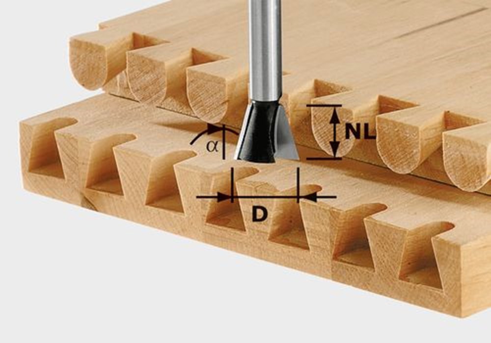 zwaluwstaartfrees hardmetaal festool