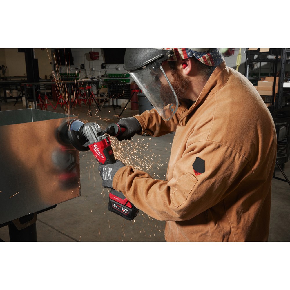 accu haakse slijper milwaukee 125mm-18