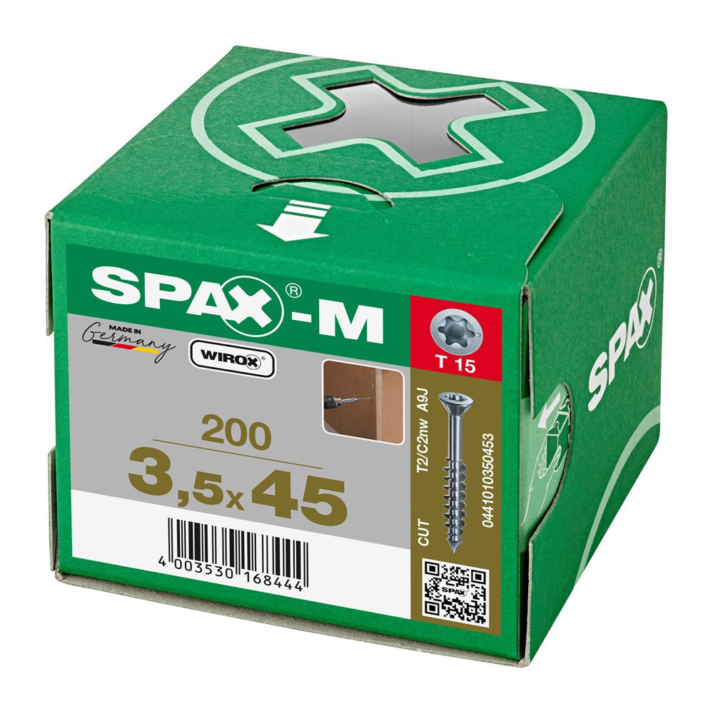 mdf plaatschroef wirox spax-m-6