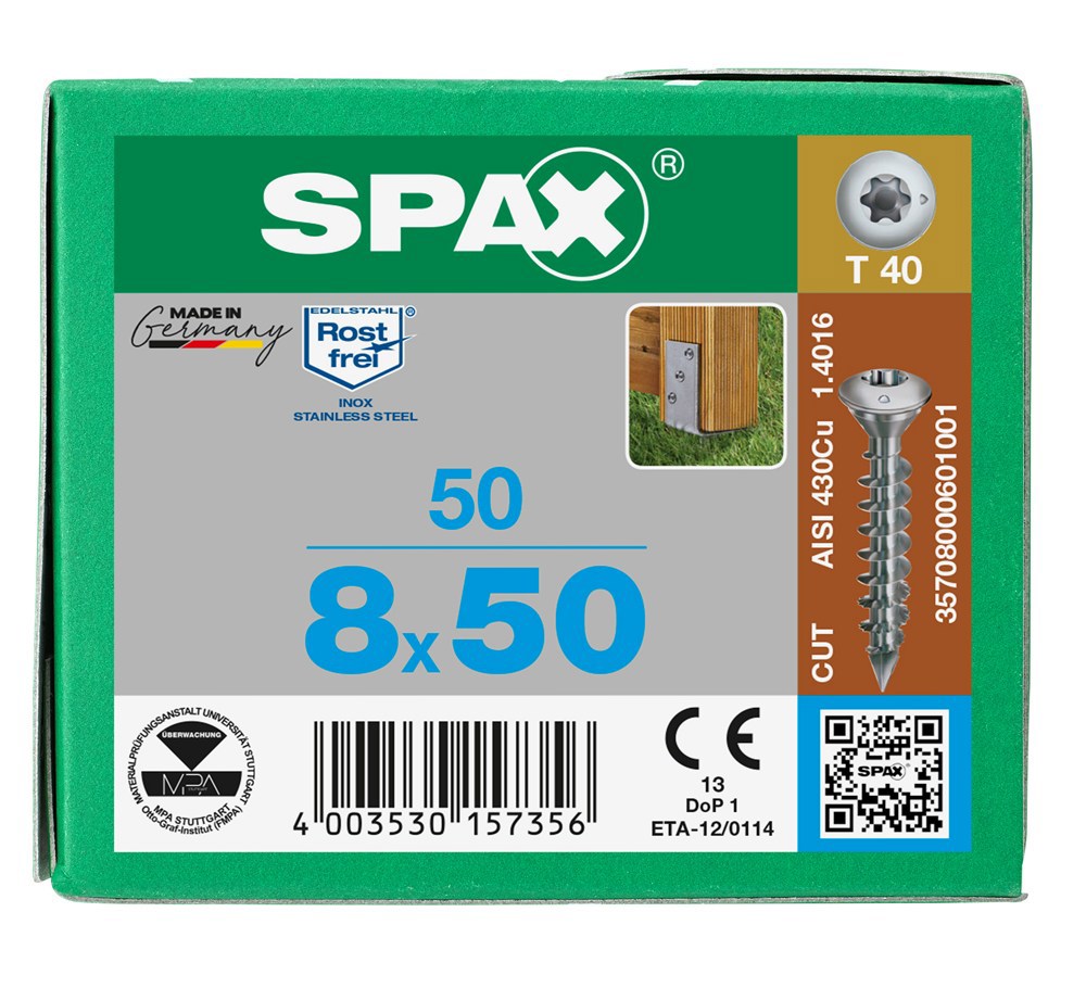 paalschroef rvs a1 spax-7
