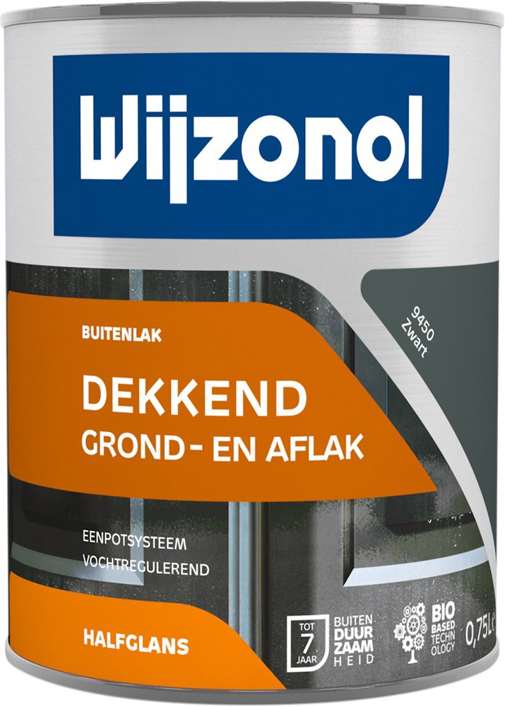 buitenverf halfglans zwart